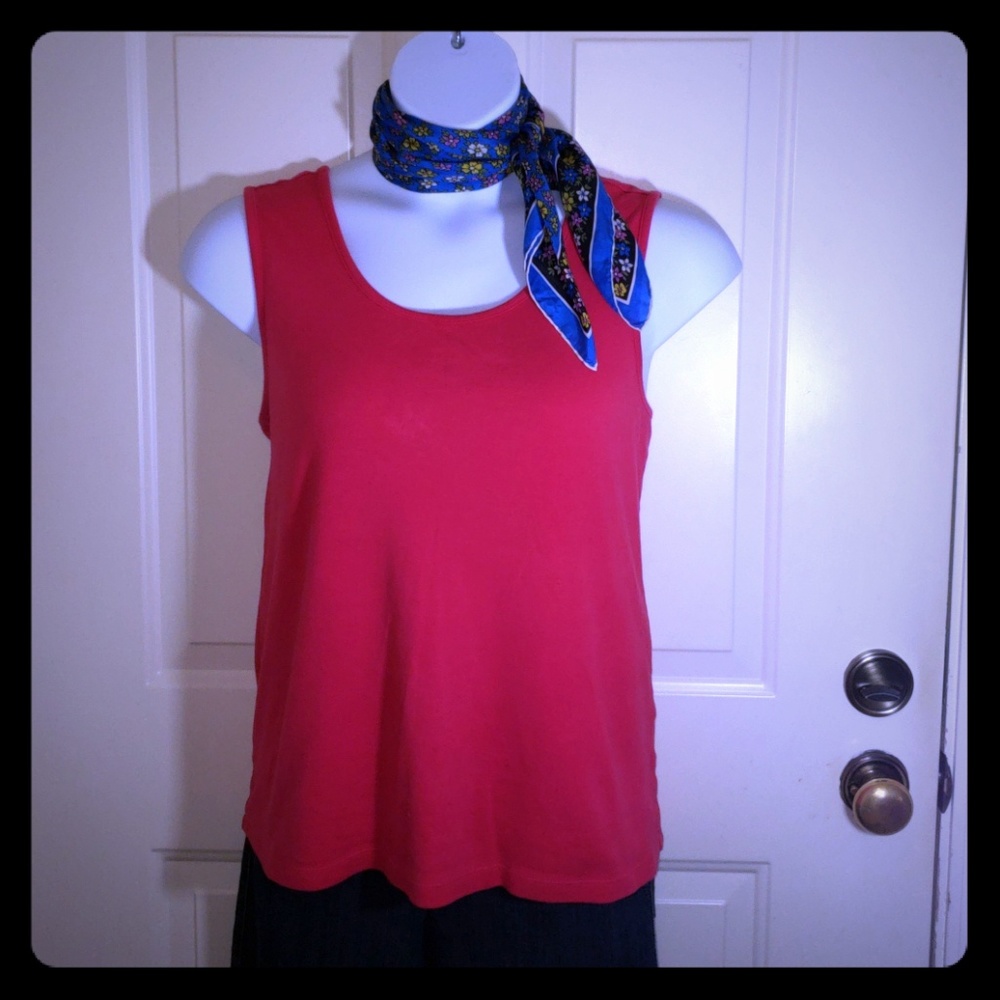 Cherry red tank top